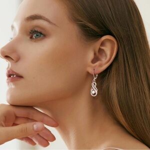 Sterling Silver Infinity Loop Earrings